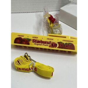 Starburst 1990 Candy Portable FM Radio W/ Headphones Tested Works Promo